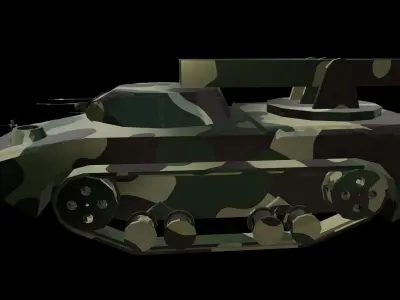 Dominion Sentinel A 3D Masterpiece of Military Might Low-poly 3D model