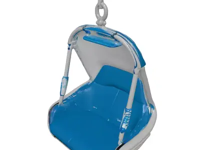 Futuristic Hanging Pod Chair 3D model