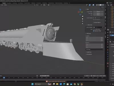  galaxy railways big 1 A Replica of Charlie studios first big1 Free 3D model