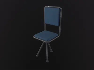 Industrial Chair 3D Model Low-poly 3D model