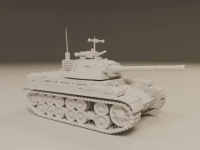 war tank 3D print model buy