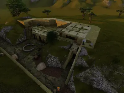 A Relic of the Past- crumbling fortress 3D model
