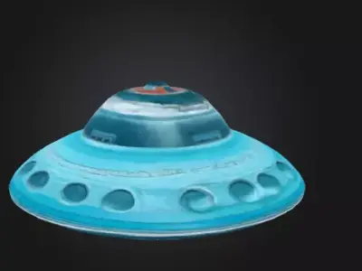 UFO 3D rendered 3D model