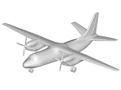 Antonov An-24 3D model purchase