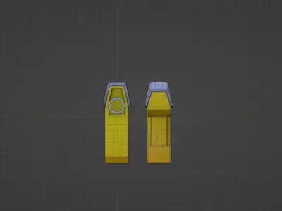 Gun model 3D model buy