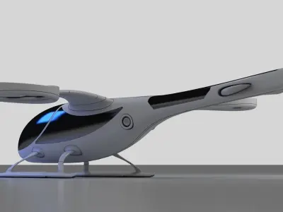 Futuristic Drone 1 3D model