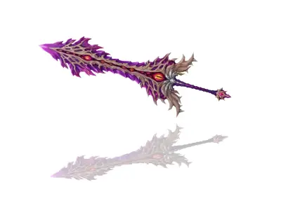 Infested Flesh Greatsword Low-poly 3D model