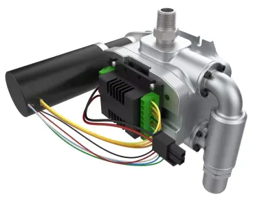 Positive Displacement Pump with Relief Valve 3D model