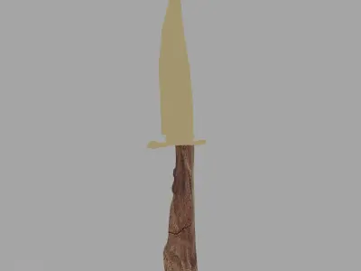 Ottoman Dagger Low-poly 3D model