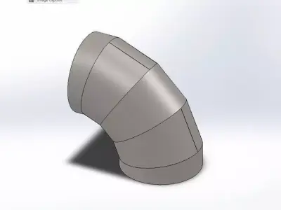 sheetmetal elbow design improved Free 3D model