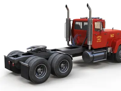 SuperLiner tanker truck Low-poly 3D model