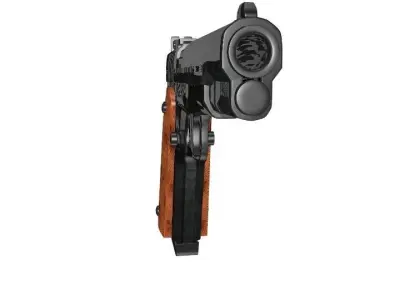 Gun 3d model Low-poly 3D model purchase