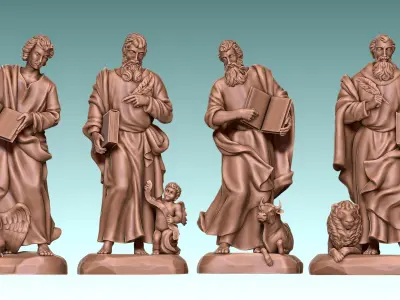 The Four Evangelist 3D model