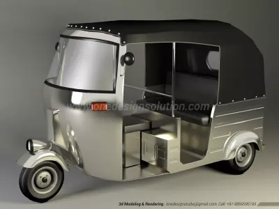Indian Autorickshaw 3D model