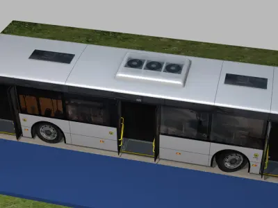 Volgabus 5270 CityRhythm 12 Low-poly 3D model