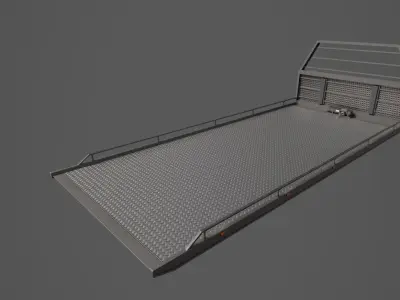 Tow Truck Platform Low-poly 3D model