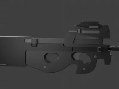 Simple P90 Free 3D model