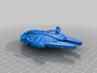 Millennium Falcon Penny Bottle Opener 5C Free 3D print model