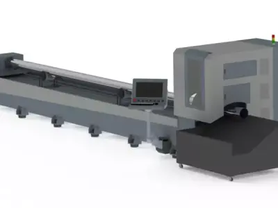 Fiber Laser Cutting Tube Machine 3D model
