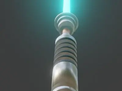 Realistic Lightsaber star wars Free 3D model