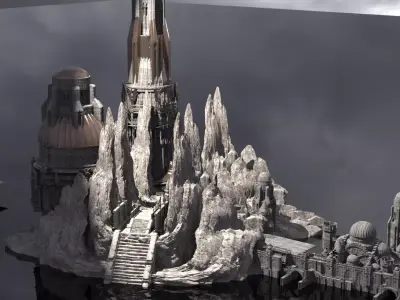 Set port city  3D model