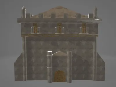 Medieval Castle 3D Model  Low-Poly Palace Design for Games Low-poly 3D model