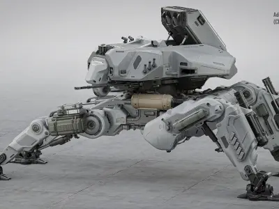 Sci-Fi Spider Mech 3D model