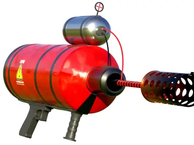 Flamethrower 3000 Free 3D model