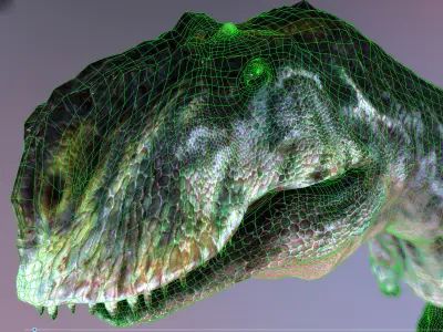 Majungasaurus  Low-poly 3D model