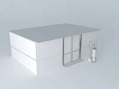 temporary hazardous waste warehouse Free 3D model