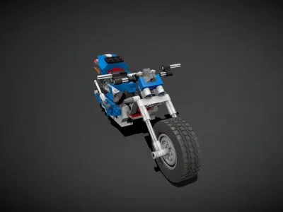 Lego Race Rider Street 3D model