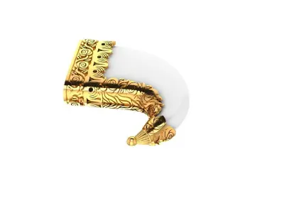 058 - Tiger - Lion Nail Pendant - Antique Work 3D print model