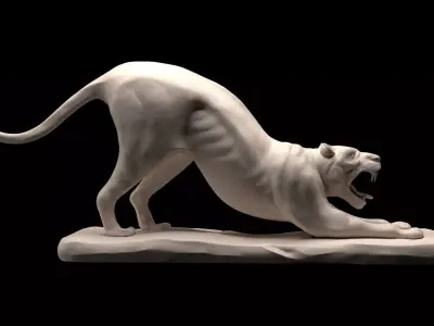 Tiger pose model 3D model