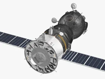 Soyuz MS Manned Spacecraft 3D model