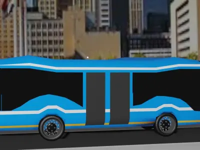 bus transport 3D model