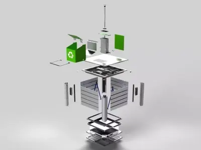 Underground Waste Container 3D model purchase