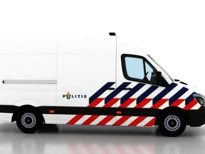 Mercedes Benz Sprinter L2H2 2015 Netherlands Police Prison 3D model