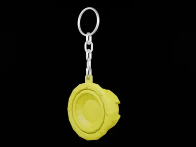 Speaker Woofer keys low poly - print 3d Free 3D print model