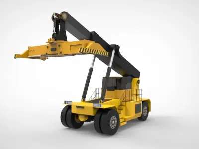 Reach stacker 3D model