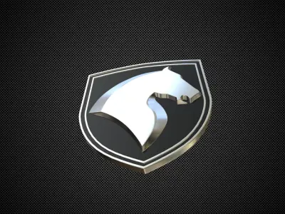Khodro logo 3D model