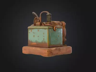 Steampunk Radiance Low-poly 3D model