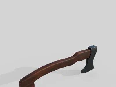 Foresters ax Low-poly 3D model