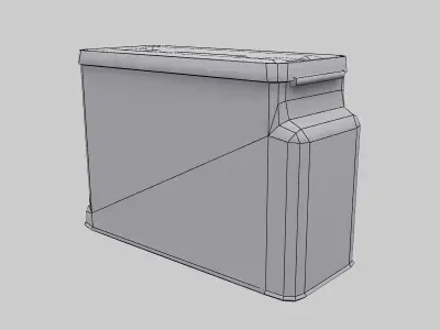 ammo box cal30 m2 Low-poly 3D model