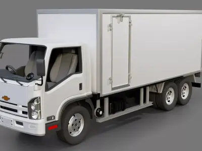 Chevrolet NQR 75L Box Truck 3D model