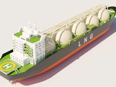 LNG Ship 3D model