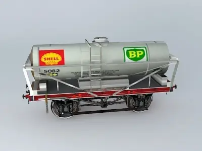 SHELL Tanker No. 5438 Free 3D model