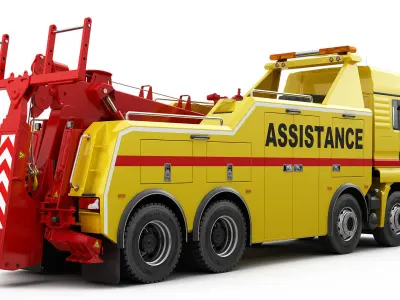 TOW TRUCK 8X4 3D model