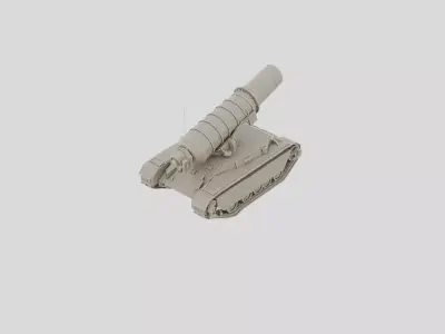 Tracked Heavy Rocket Artillery Vehicle for 3D print 3D model