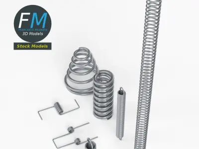 Hardware springs 3D model