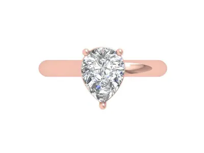 Pear Ring 3D print model 2